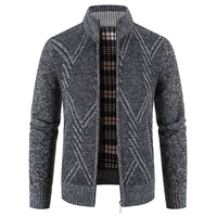 Nowa jesienna kurtka zimowa męskie płaszcze solidna Slim Fit gruba płaszcze polarowe męska kurtka stójka w stylu Casual kurtka zapinana na zamek mężczyzn 4